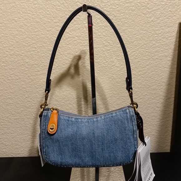 COACH Denim Swinger 20 Shoulder Bag - Picture 1 of 8